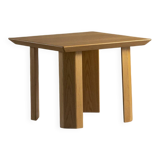Square oak dining table, Germany, 1970s