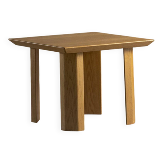 Square oak dining table, Germany, 1970s