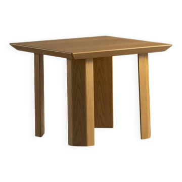 Table à manger carrée en chêne, Allemagne, années 1970