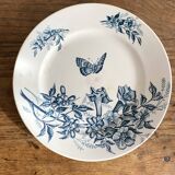 Badonviller ironstone dessert plates "Virginia Jasmine"