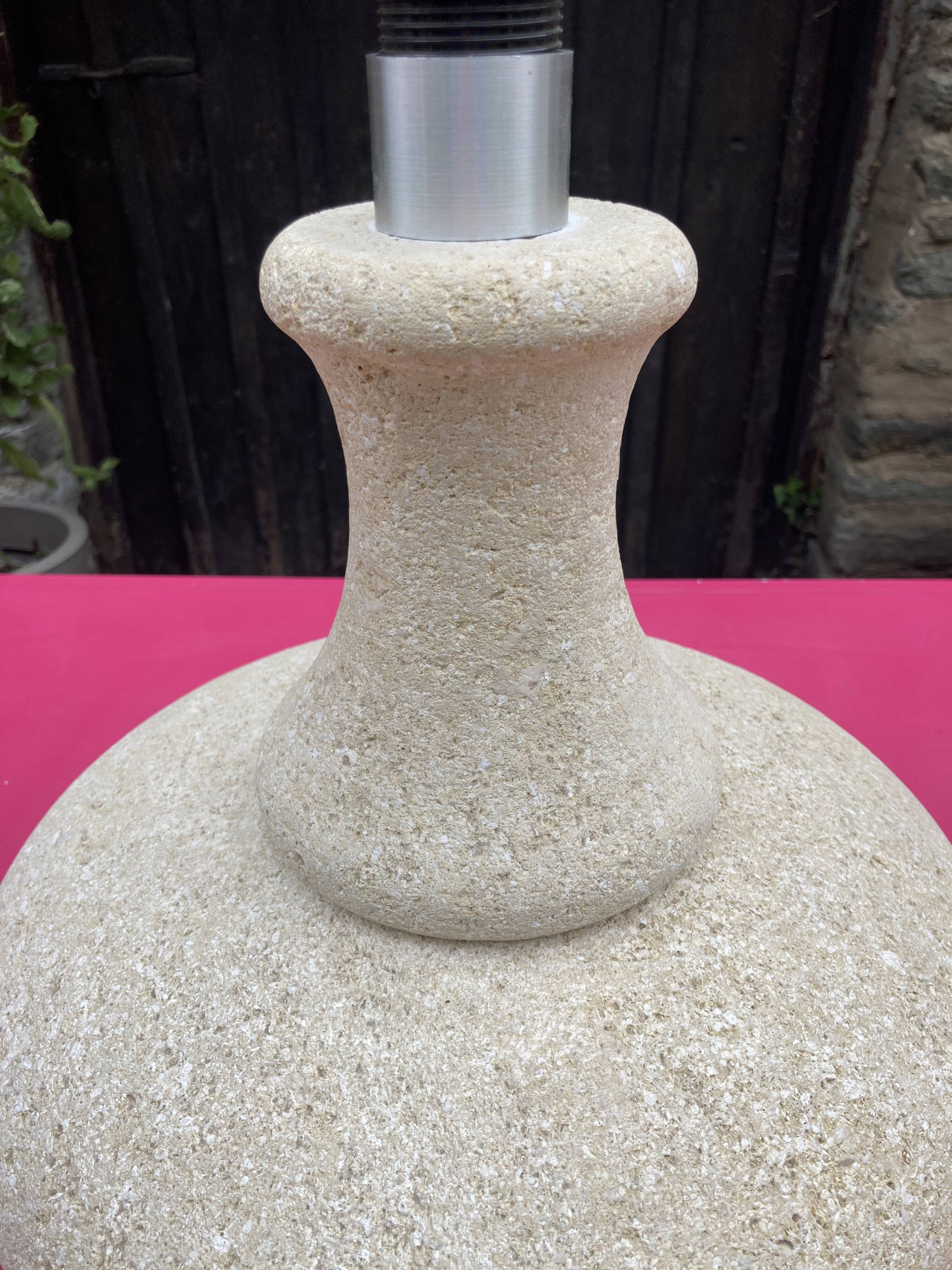 Stone lamp, dlg by albert tormos, arsène galisson, size xxl, approximately 20 kg