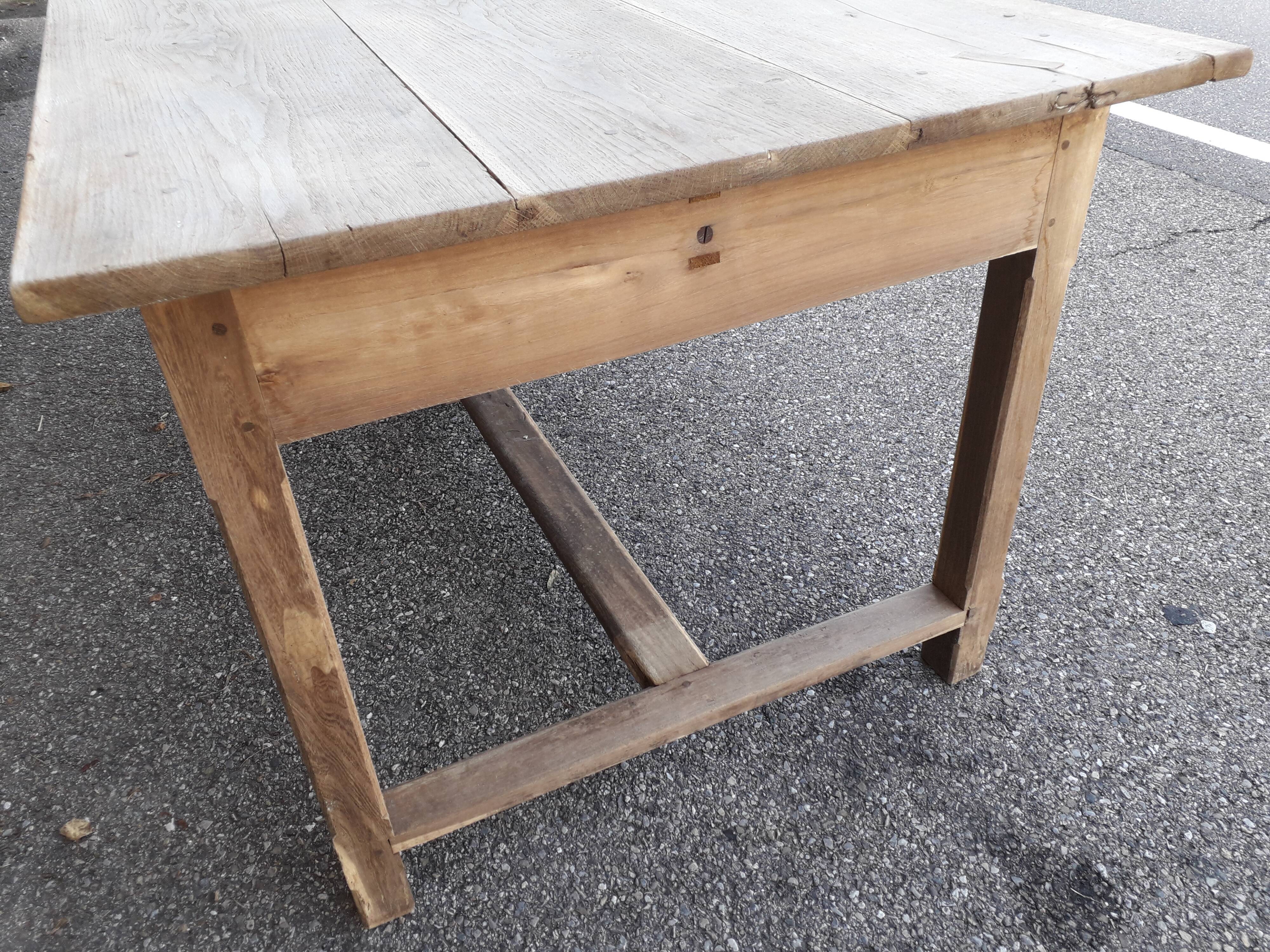 214 cm drawer farm table