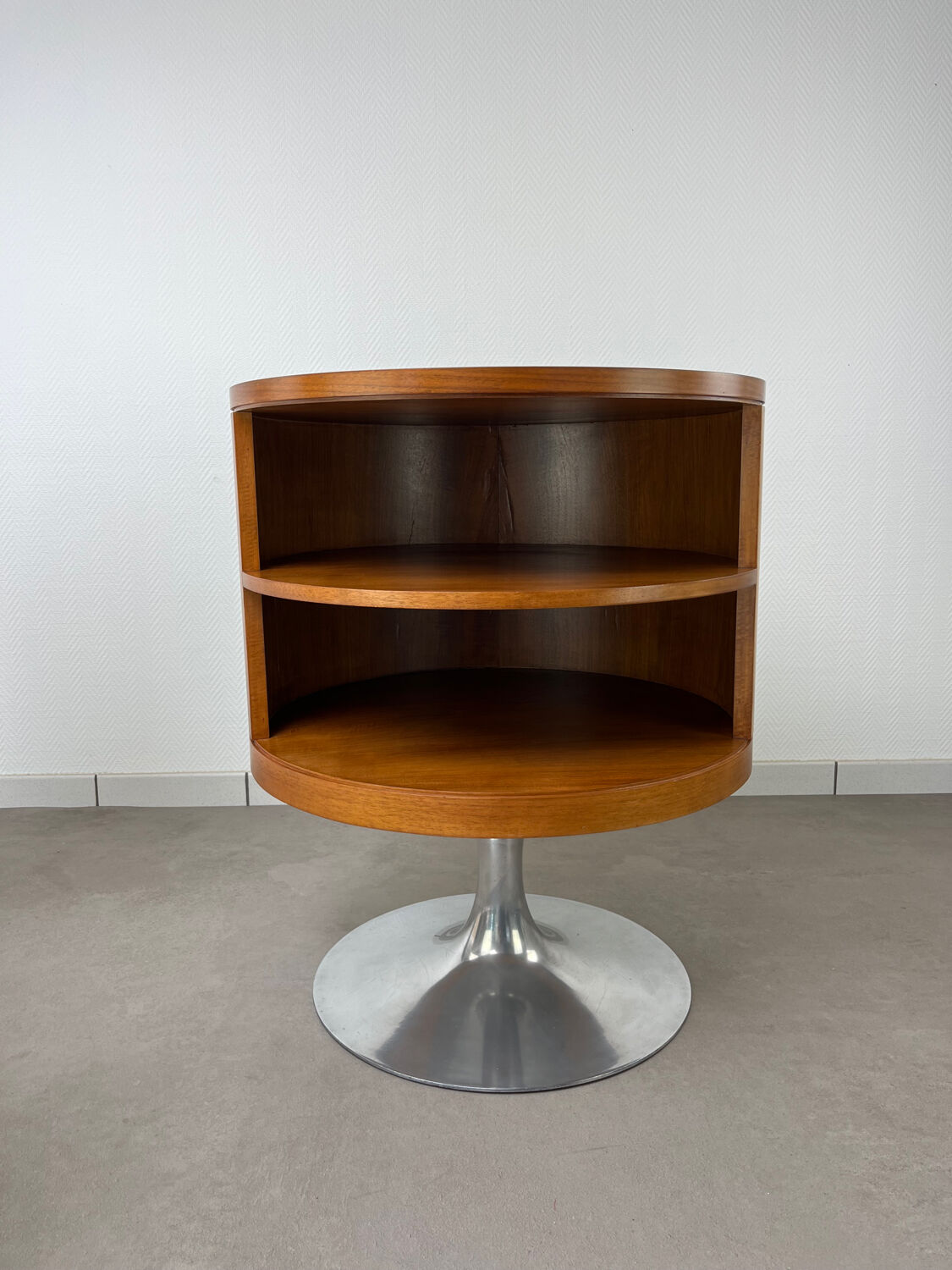 Arkana Maurice Burke, swivel side table with tulip base.
