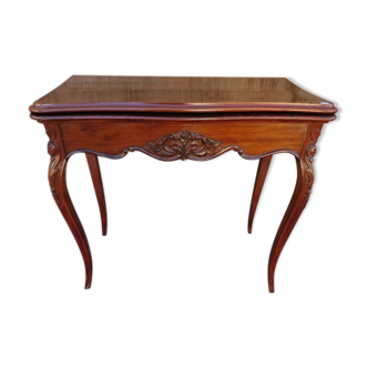 Mahogany games table of the xix th century