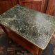 Servant table served back of sofa console end of sofa walnut marble green Louis XVI