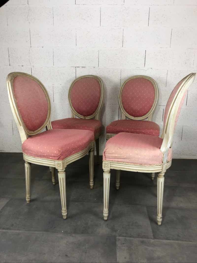 Suite of 4 medallion chairs