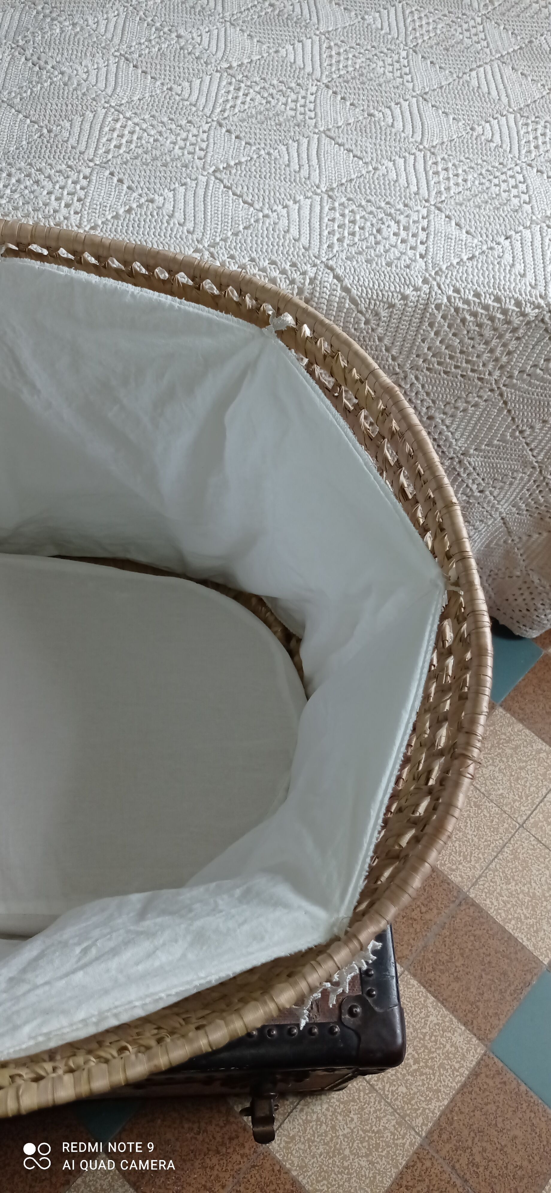 Vintage palm bassinet