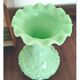 Vase en verre opalin Art Nouveau Portieux Vallerysthal