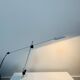 Veneta Lumi articulated desk lamp, white metal, 1980s