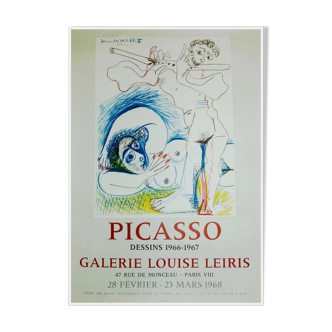 Original lithograph Picasso drawings 1966 1967