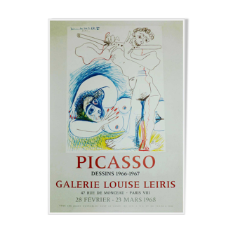 Lithographie originale Picasso dessins 1966 1967