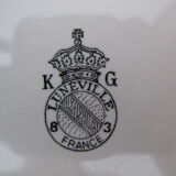 Plat ancien en faïence de Lunéville