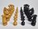 Vintage Hand Carved Wooden Chess Set, 1930s, King Height 8cm
