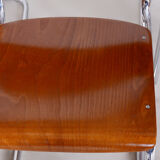 Set of four bauhaus beech chairs, restored, germany, 1930s