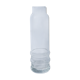 Transparent glass vase