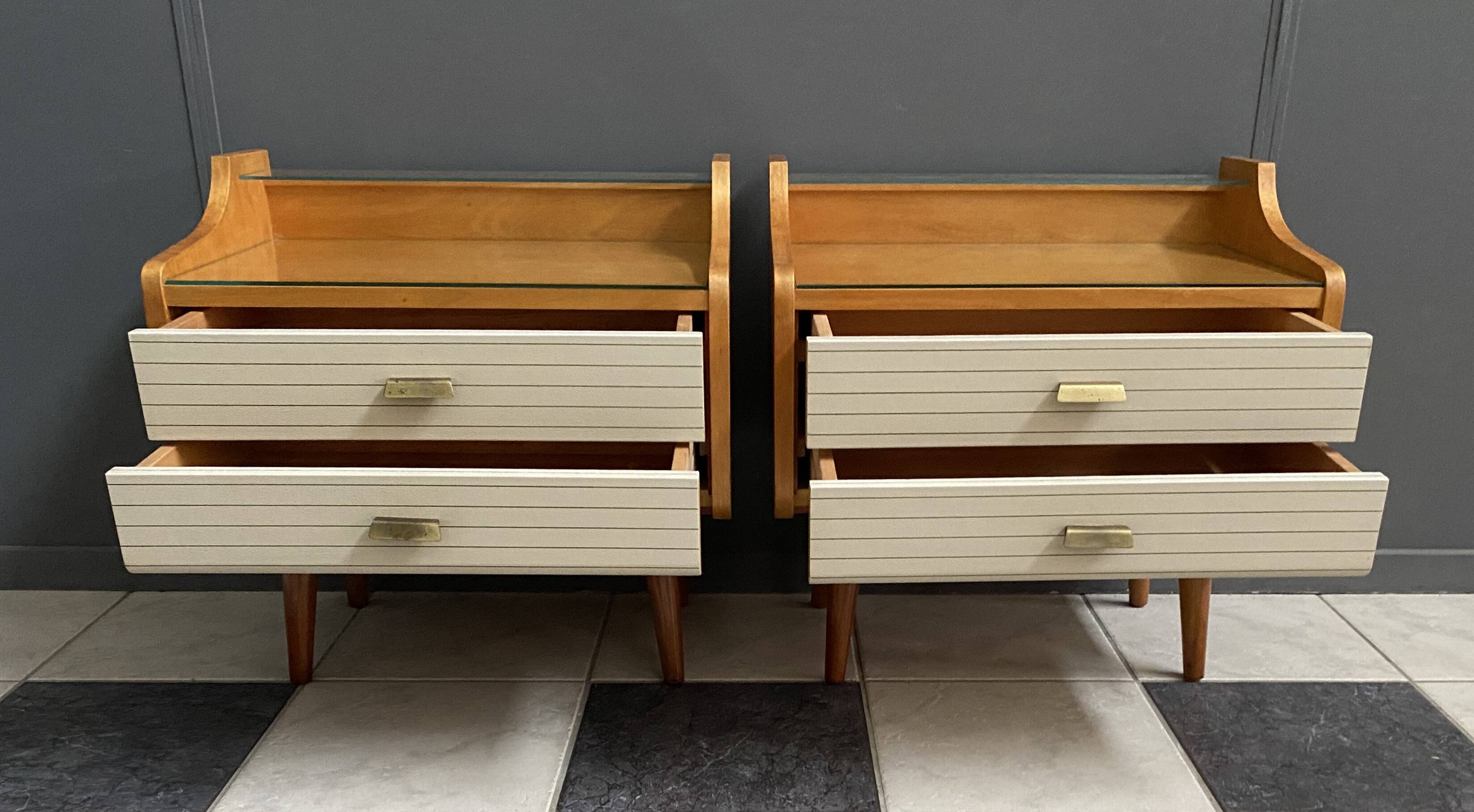 set of 2 nightstands from the 60s