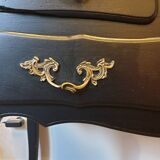 Stamped black Louis XV chest of drawers