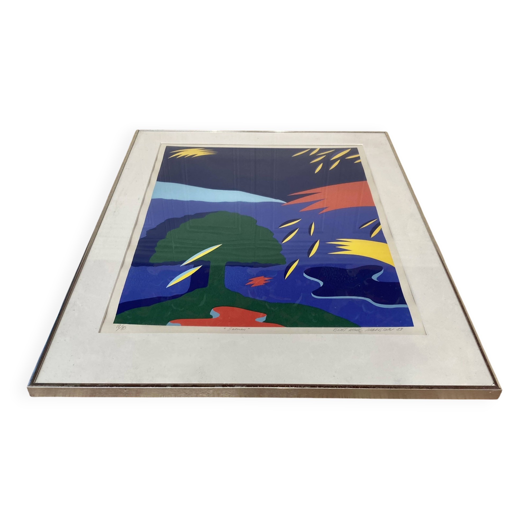 Lithograph 2 "BENT KARL JAKOBSEN".