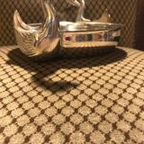 Art deco silver metal dish or bowl