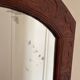 leather repoussé mirror from the 1970s