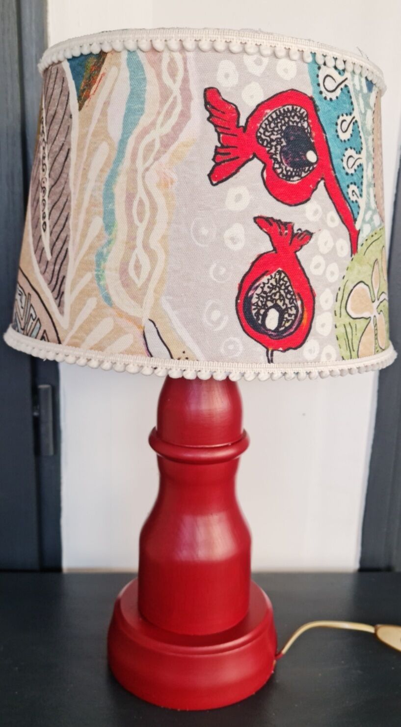 Lamp foot drinks cabinetmaker abbat day fabrics creator