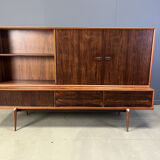 Oswald Vermaercke Paola rosewood highboard for V-Form Belgium 1959