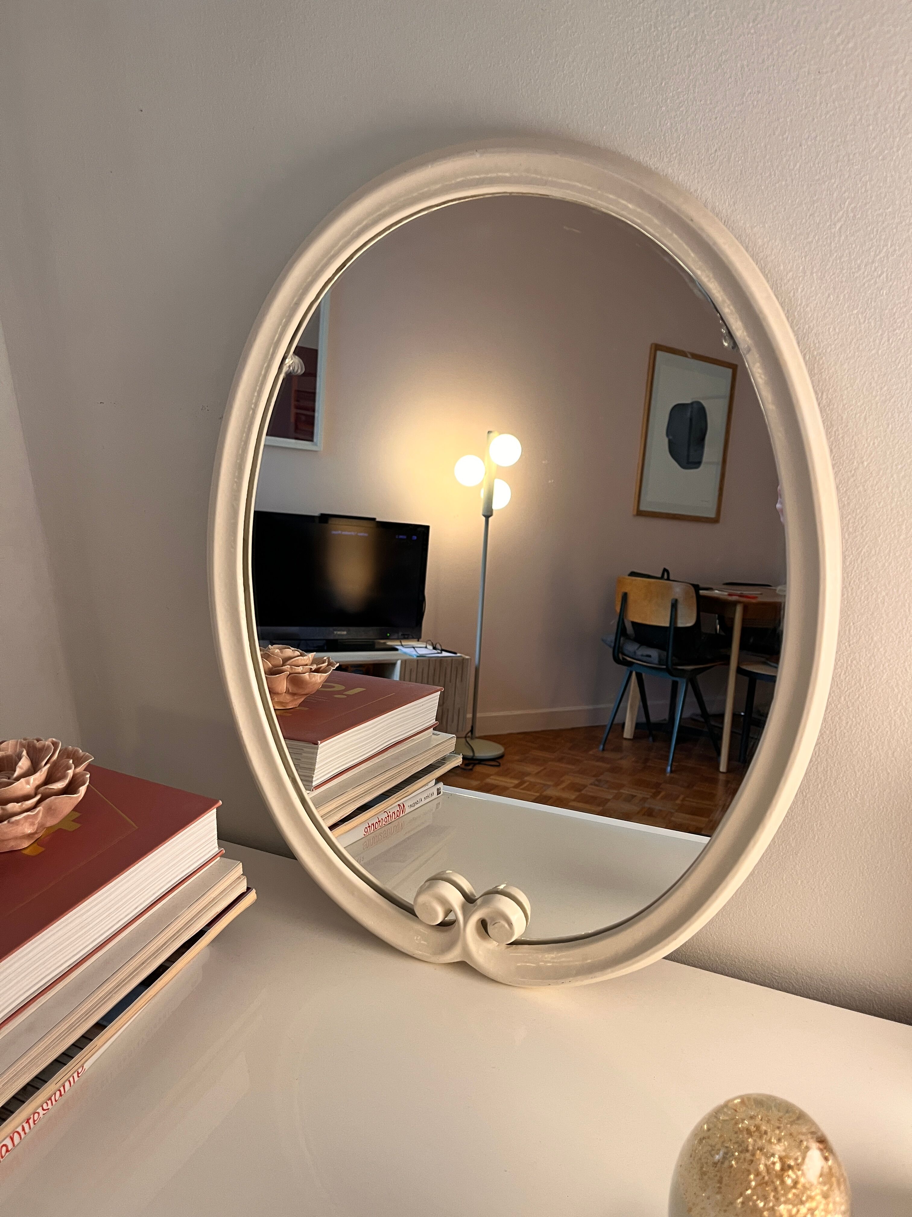Cast iron mirror