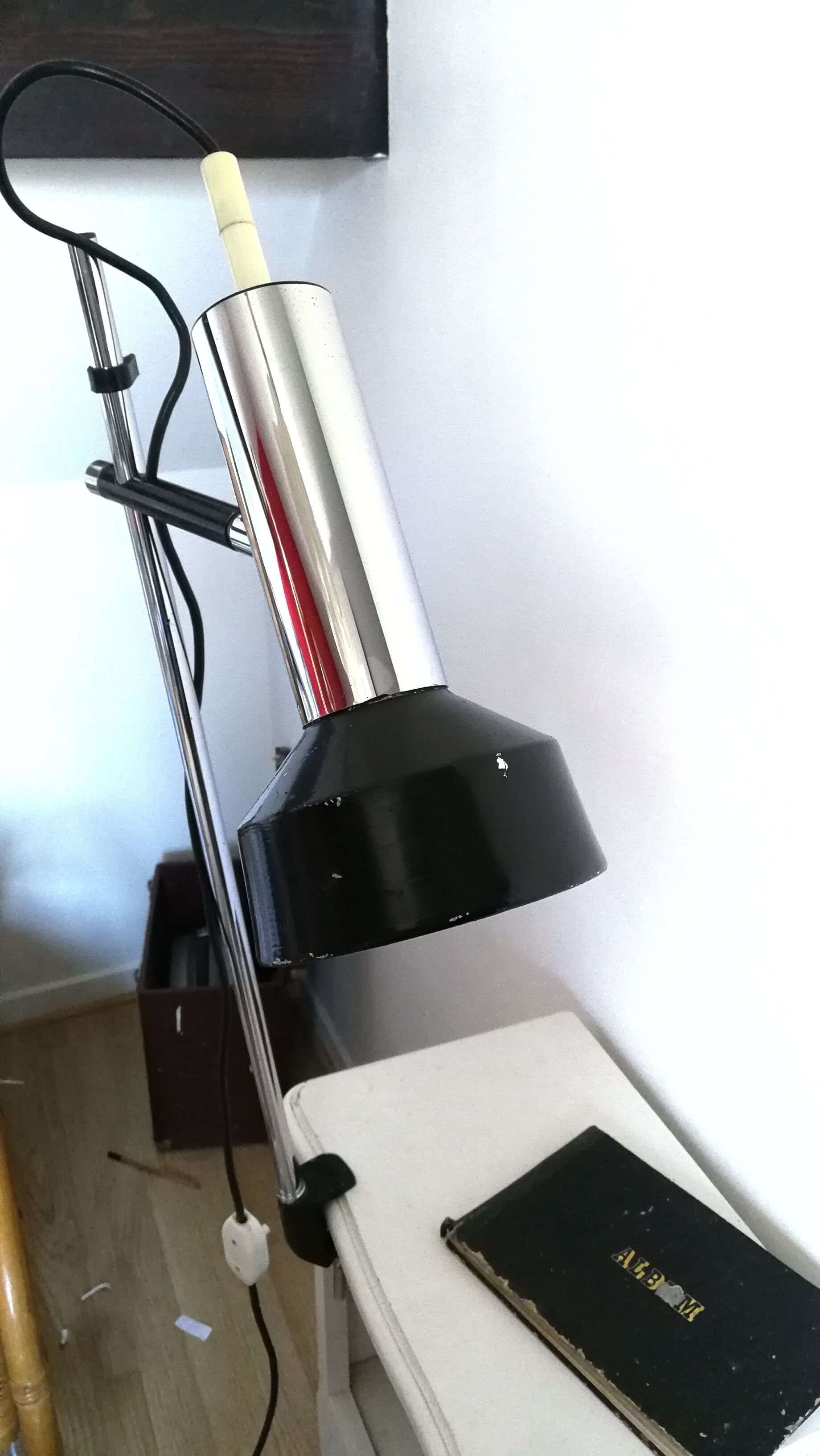 Adjustable lamp, Maria Pergay, 60's, steel