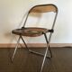 Chaises pliantes vintage plexiglas fumé