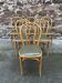 6 vintage 80s Baumann style bistro chairs in leather