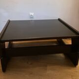 Scandinavian coffee table in brown wood from the 60s and 70s