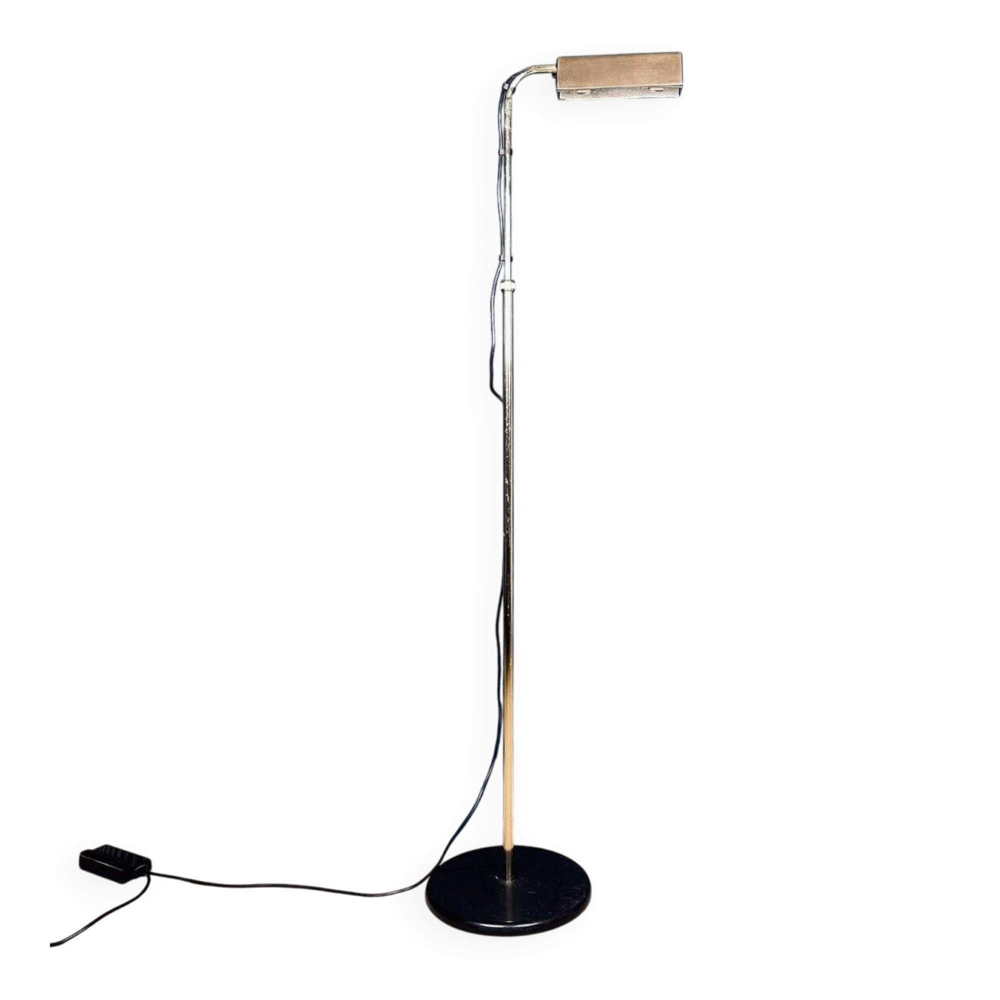 Italian brass floor lamp from the mid-century by Relux Milano, 1970s.