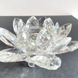 Crystal Flower Paperweight Sculpture