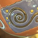 Bowl Vase Enamels of Longwy - Signed Nicolas De Wael