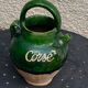 Ancient gargoulette in Corsican green glazed earth