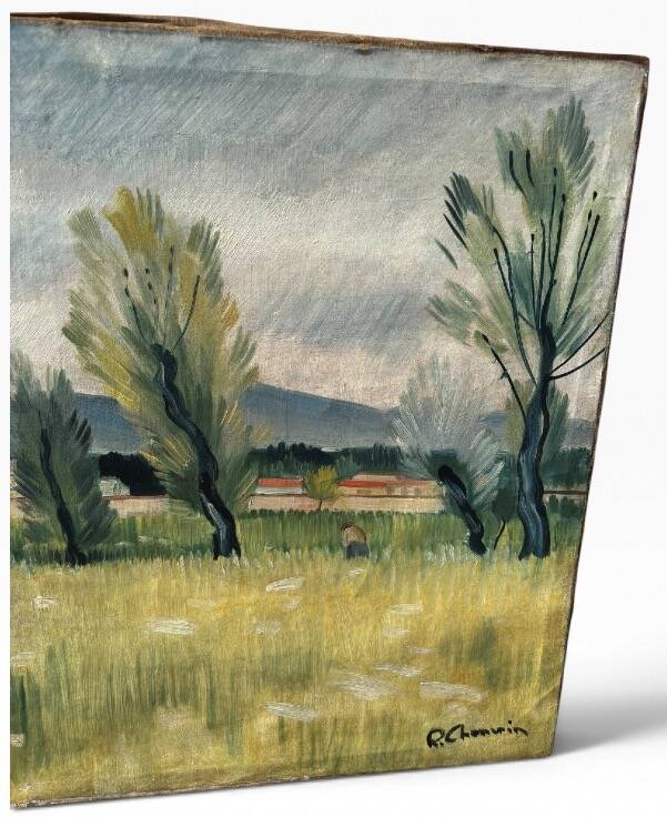 Landscape painting by rené chancrin (1911-1981)