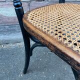 Rare Viennese bistro chair curved wood 1900