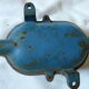 Wall window lamp - ceiling lamp ~1970 in metal and glass TH