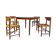 Extendable table by Gustav Bahus with 4 chairs by Peter Hvidt