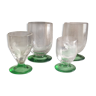 Lot de 4 verres vintage