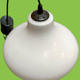 Large vintage opaline chandelier ~ 1970s