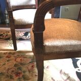 Paire de fauteuils d’époque directoire en acajou