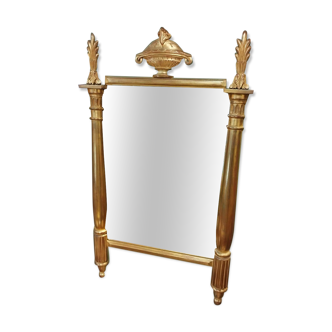 Empire style mirror with double patina