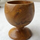 6 wooden egg cups
