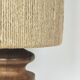Lampe bois et corde