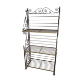 Baker metal and brass shelf