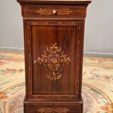 Bedside of the period Charles X in marquetry XIXth