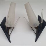 Pair of tulip arrow wall sconces
