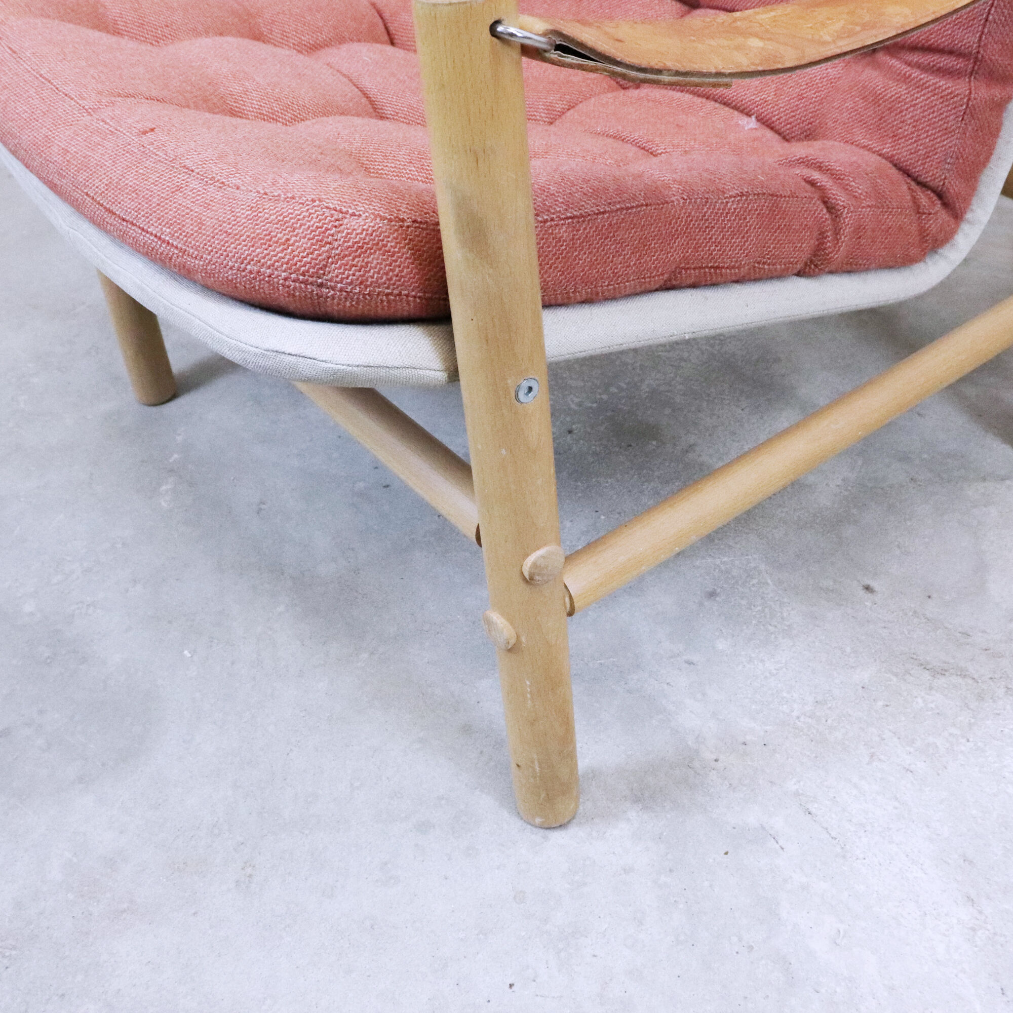 Fauteuils Safari avec un ottoman, Suède, 1960