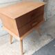 Bedside bedside table compass feet 2 drawers vintage